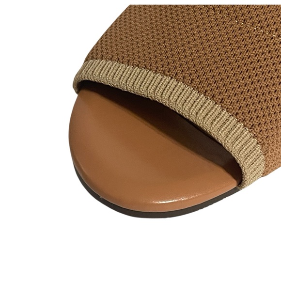 VIONIC FLEUR WOMANS TAN KNIT SLIDES SZ 8.5 EUC - Picture 5 of 15